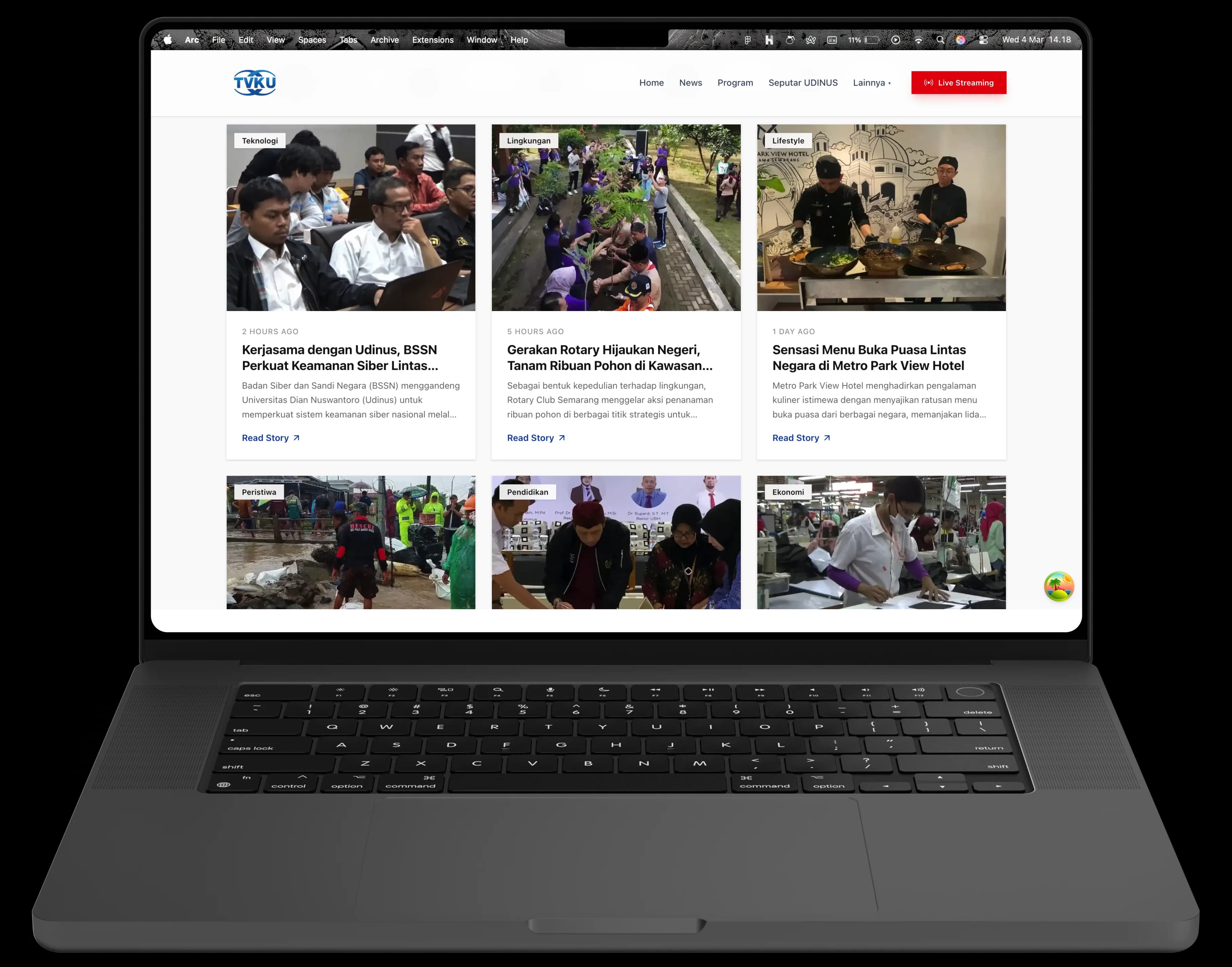 Landing Page TVKU - image 2