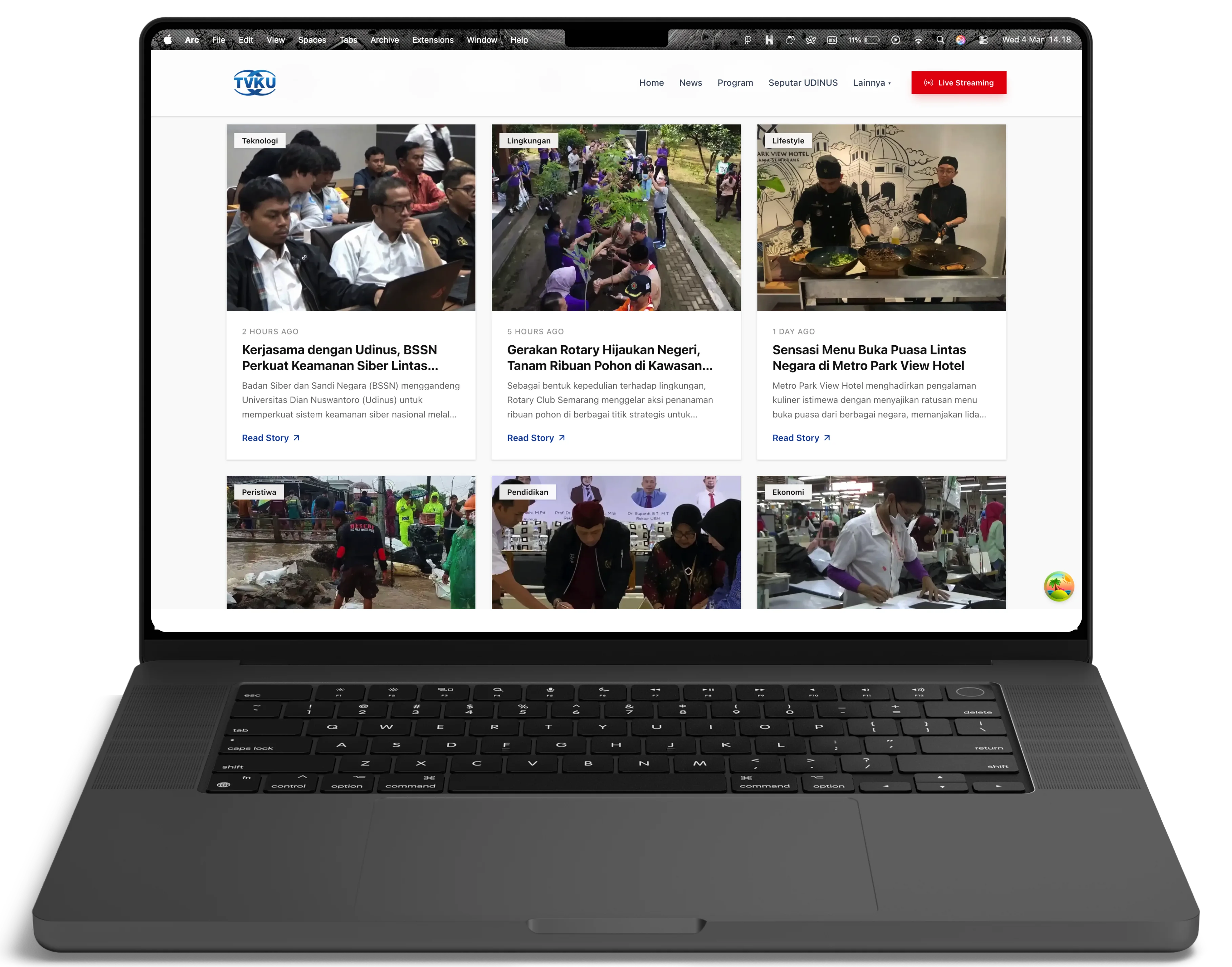 Landing Page TVKU - image 2